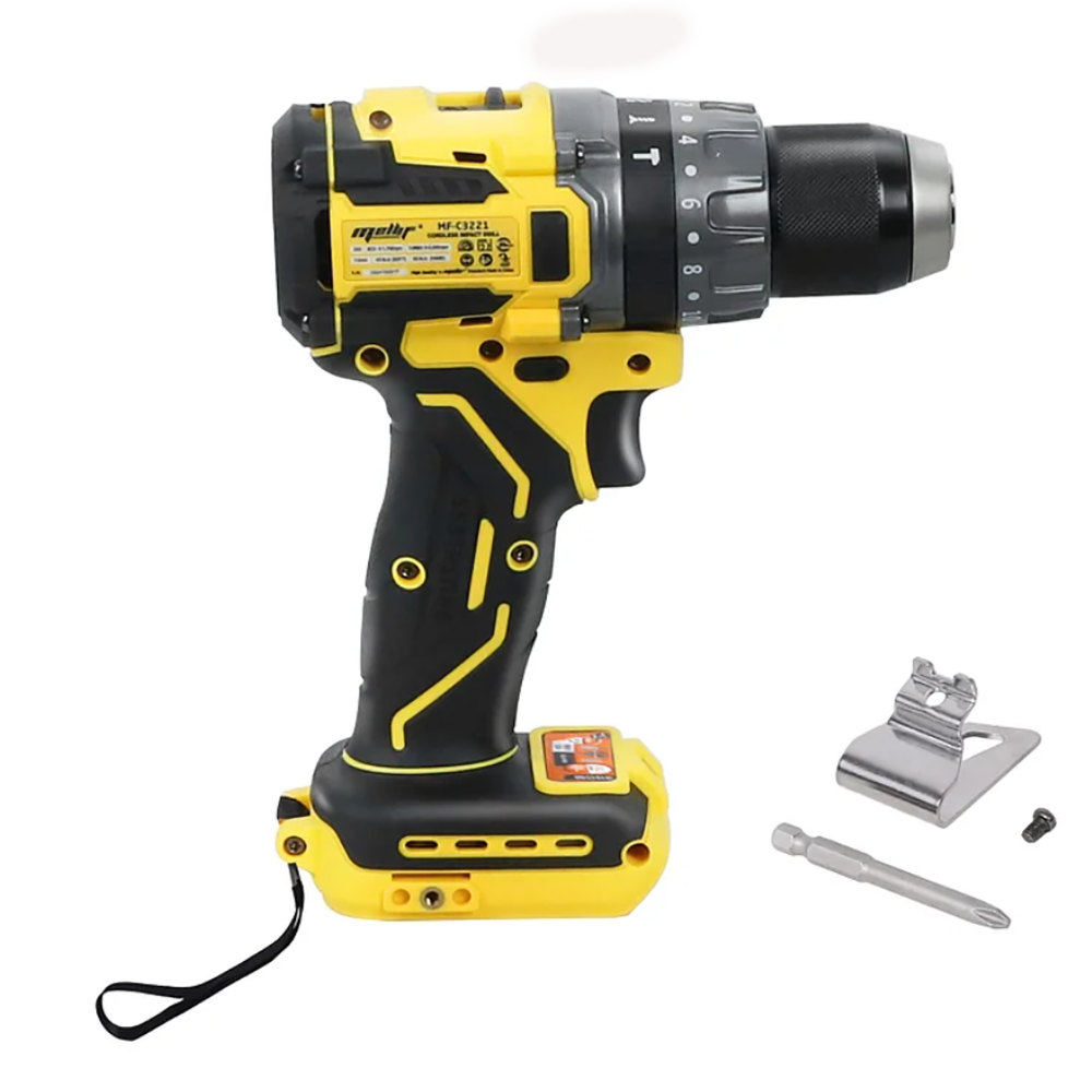 Mellif Brushless Impact Drill 20V - 85N.m Max Torque & 30,000BPM Turbo — image 7