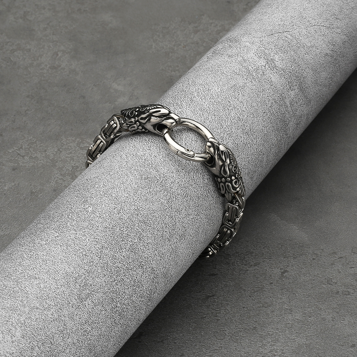 European And American Style Stainless Steel Hip Hop Punk Bracelet