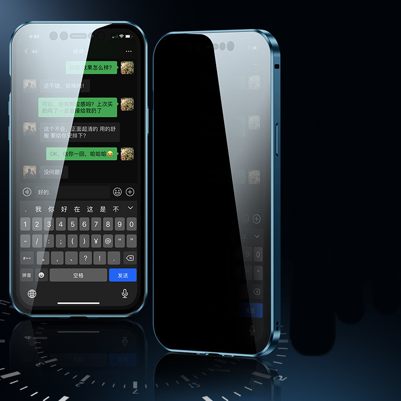 Stylish Double Sided Snap Lock Privacy Phone Case - Image 3