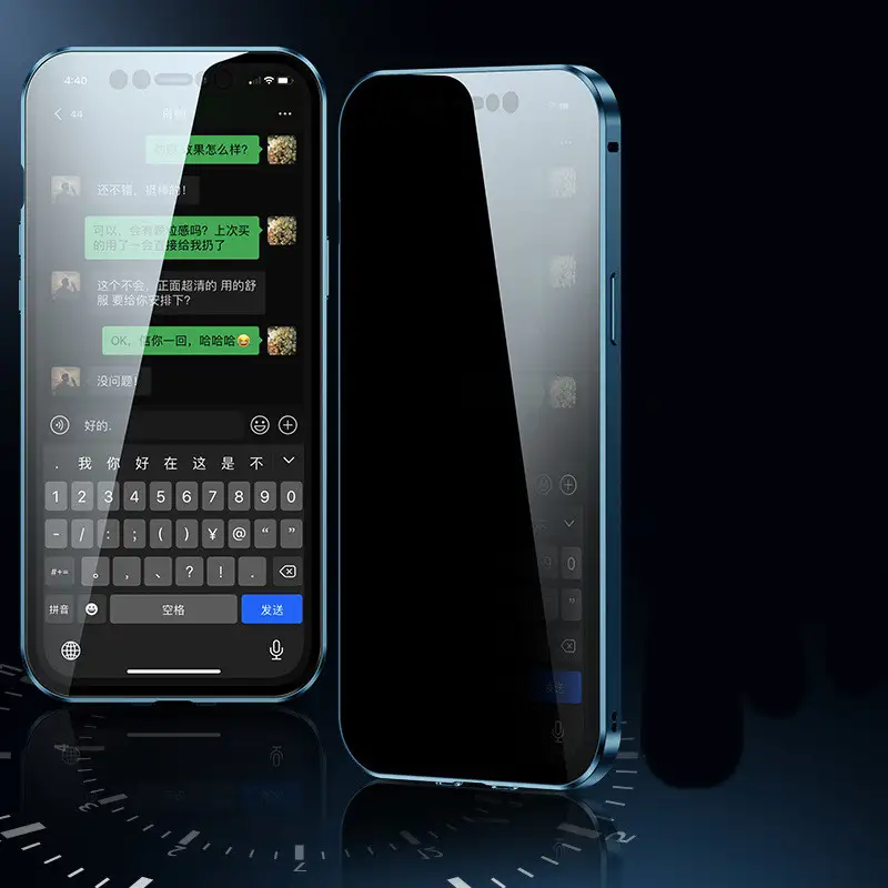 Stylish Double Sided Snap Lock Privacy Phone Case