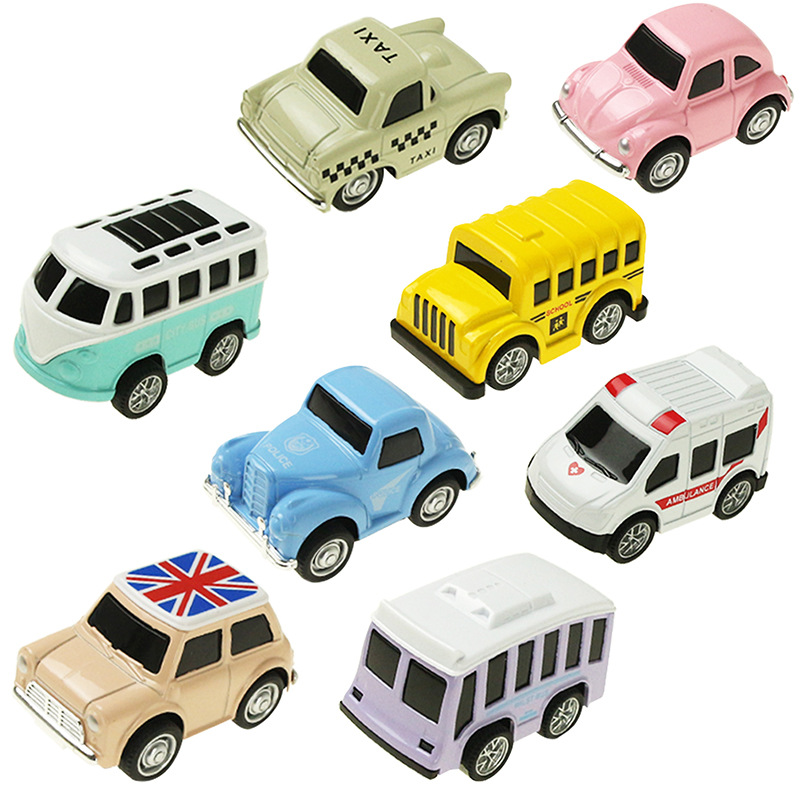 7be944cd a4cd 44e2 9e77 3121072cf7bd - Q Version Mini Alloy Toy Car Children's Set