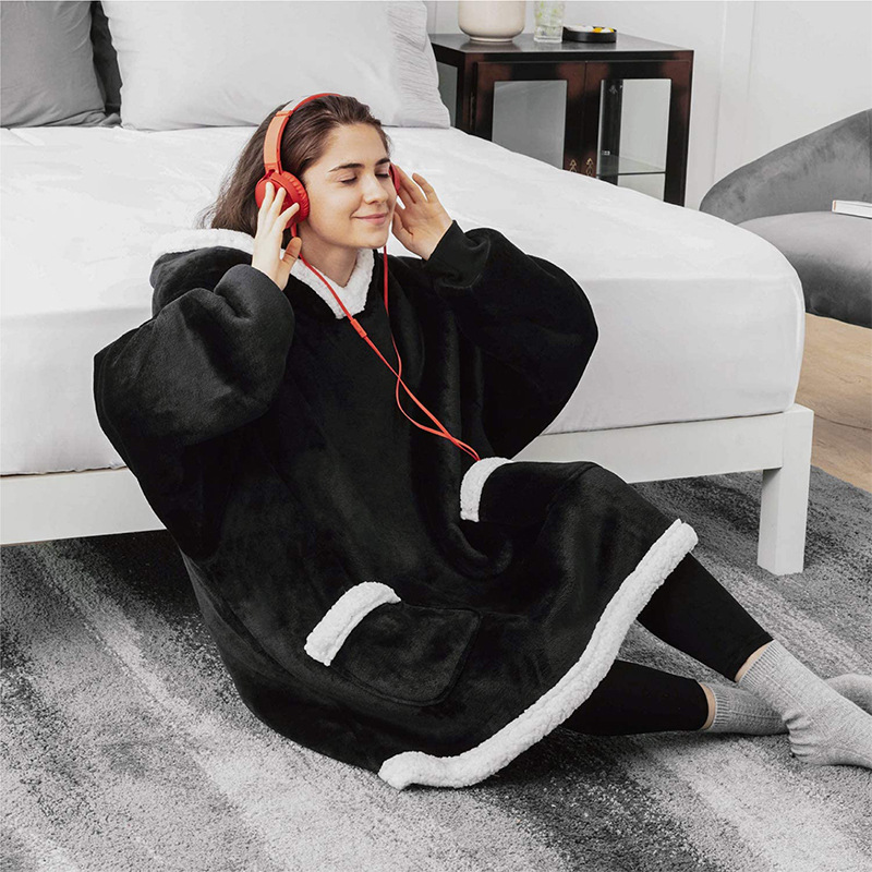 Winter TV Hoodie Blanket Winter Warm Home Clothes Women Men Oversized Pullover With Pockets - Image 20
