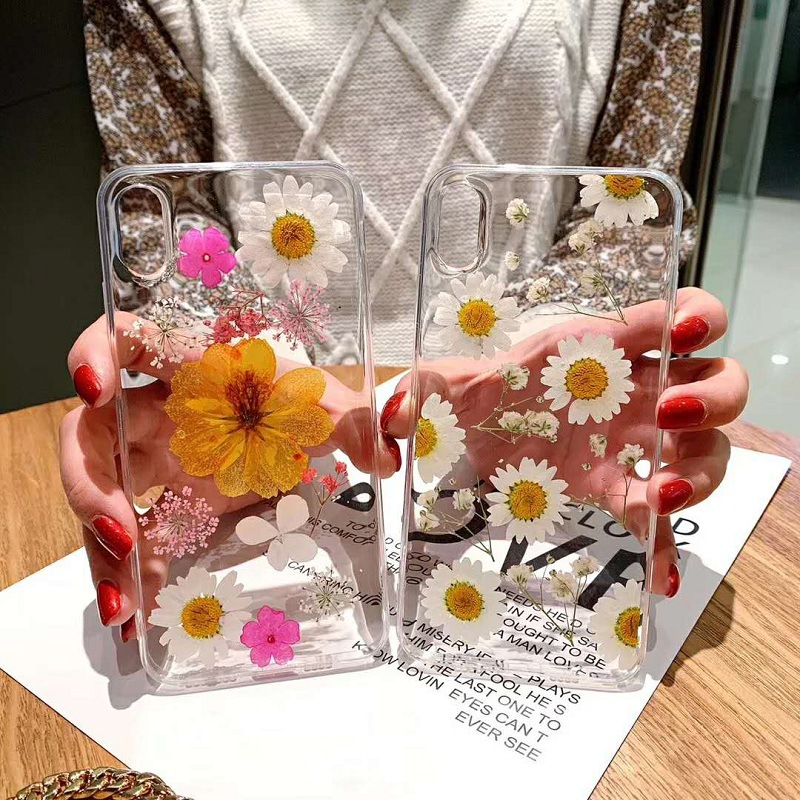 Back Cover Epoxy Preserved Flower Phone Case - Image 2