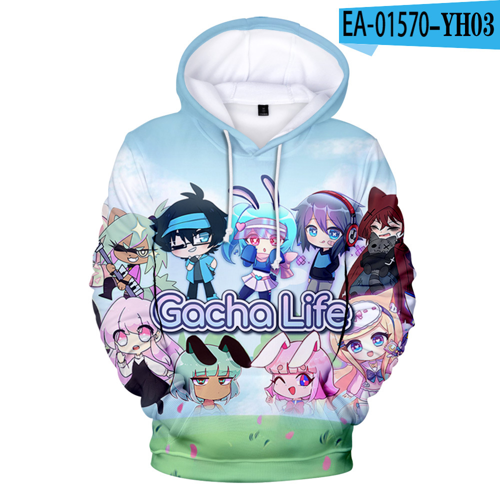 Title 7, Adult kids 3D color printing hooded sweater