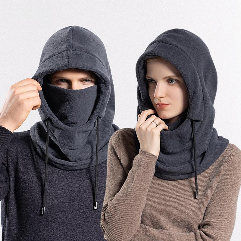 Mens Winter Thermal Fleece Balaclava Hat Motorcycle Neck Warmer Hood Face — image 3