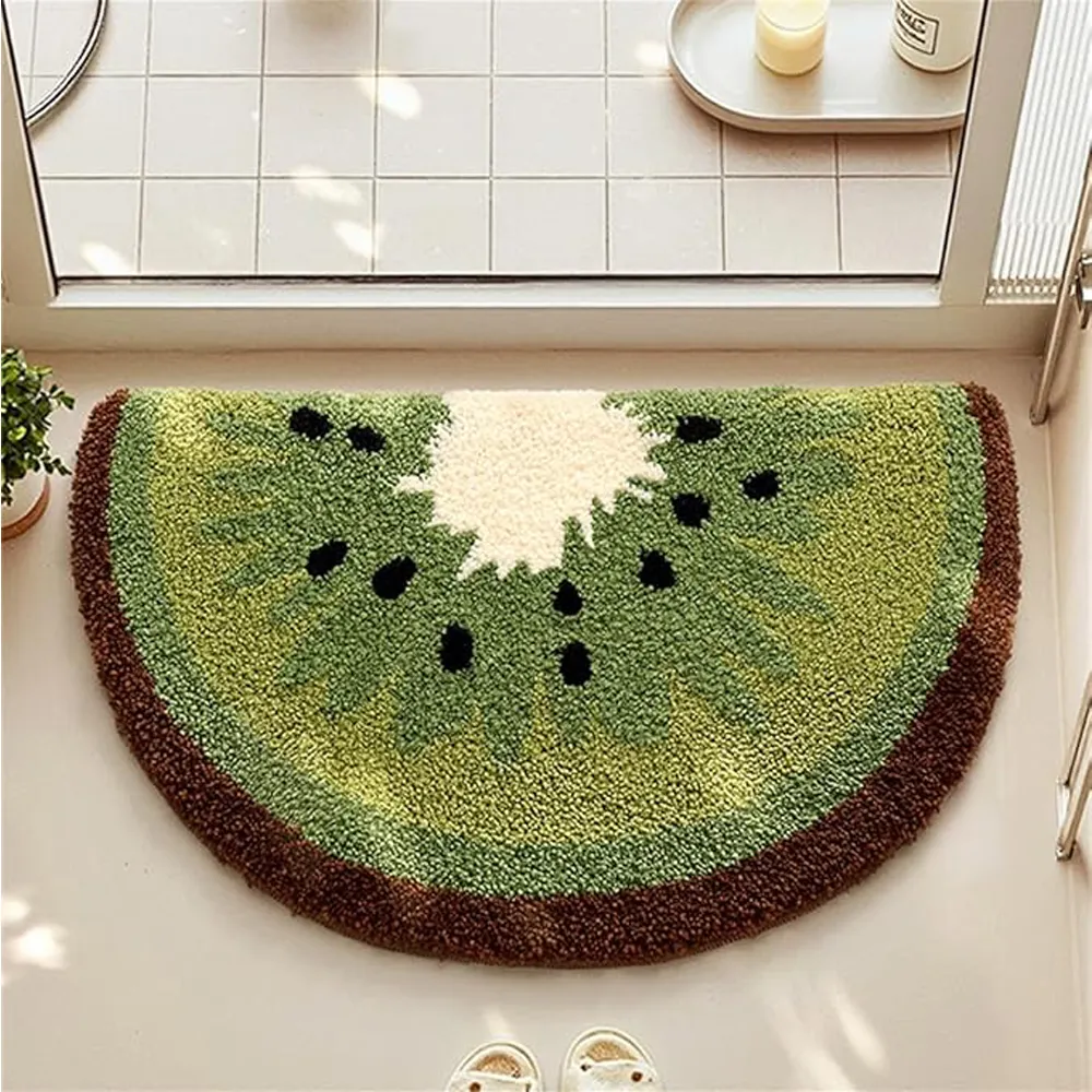 Kiwi Fruit Bath Mats Cute Bathroom Rugs
