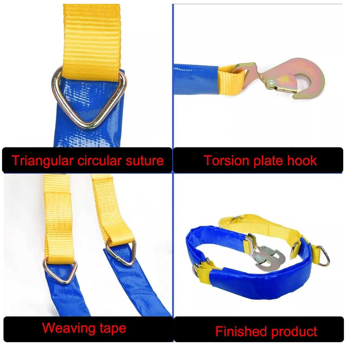 Winching Assistance Straps Webbing Winch Brother 5000KG 5T Vehicle Recovery Tool — image 5