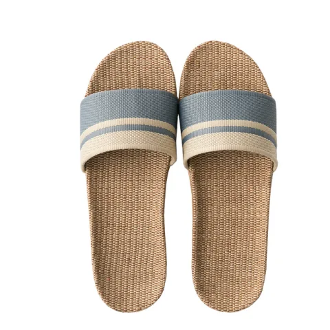 Linen Sandals and Slippers Women Summer Indoor Non-slip Home