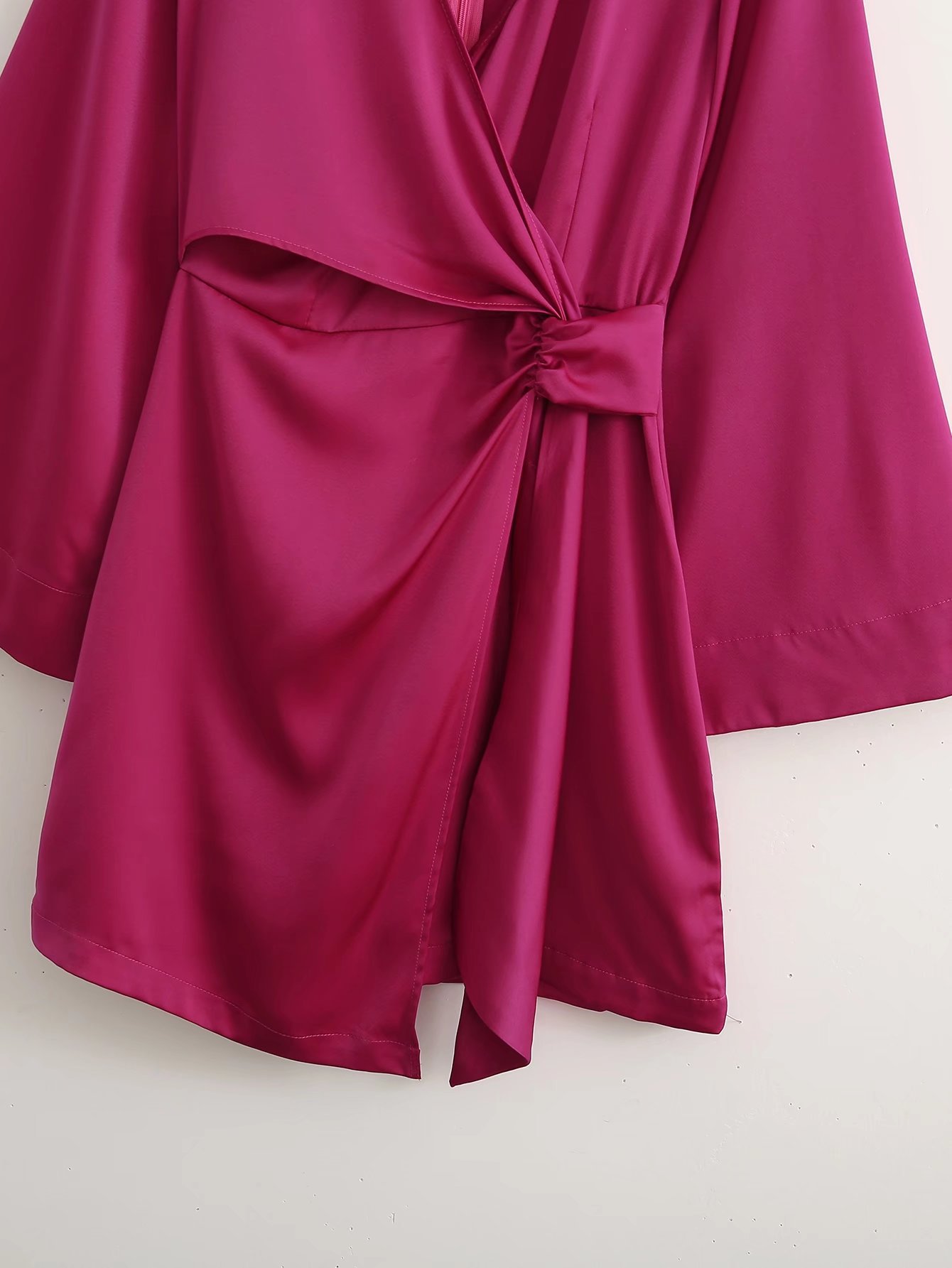 Title 6, Silk-satin Double-breasted Dress