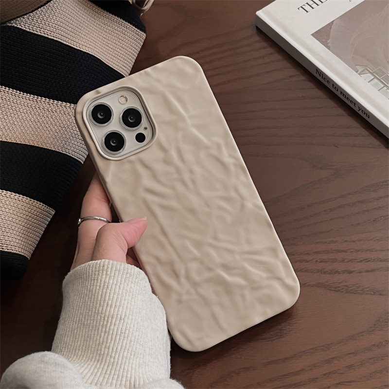 Ins Retro Milk Tea Color Silicone Phone Case