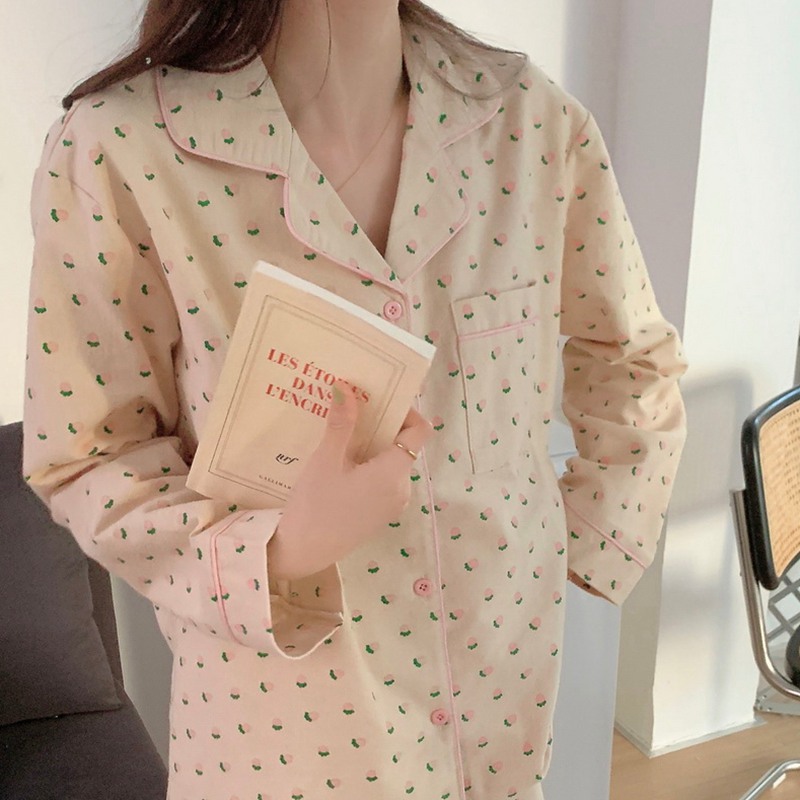 Title 2, Simple Printed Womens Thin Home Clothing Set f...