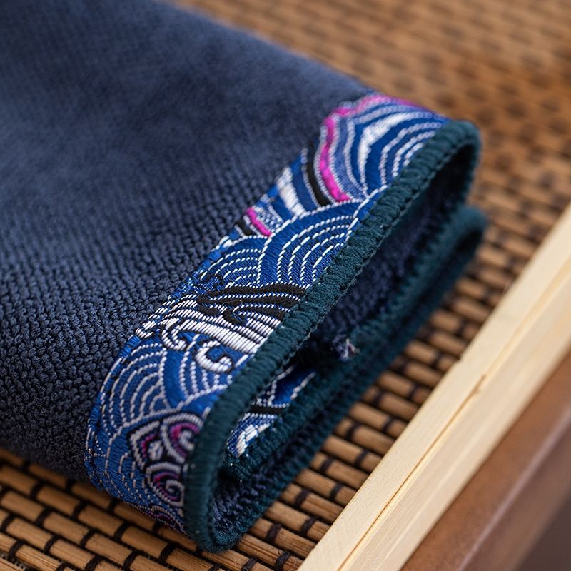 Cotton and linen thickened absorbent tea towel zen