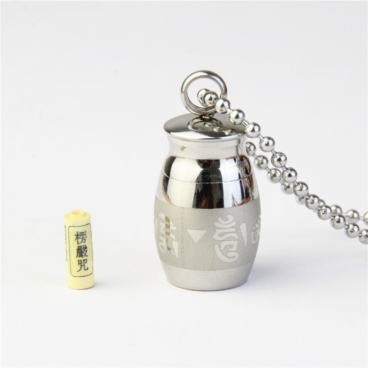 Buddhist Supplies Six-character Mantra Pendant Titanium Steel Shurangama Mantra