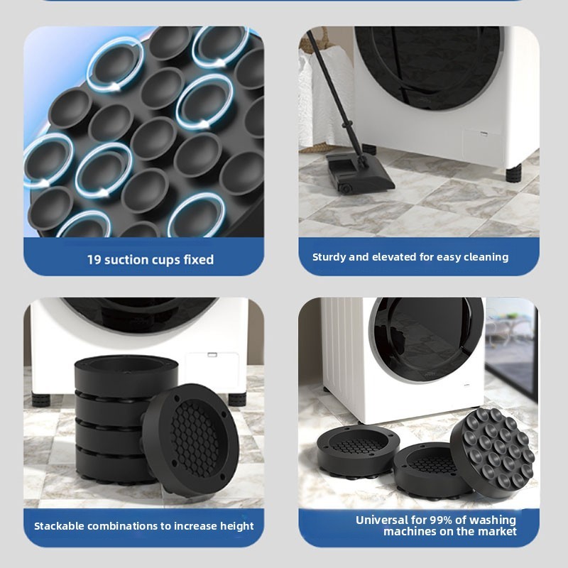 4PCS Anti Vibration Pads Non-Slip Shock Absorber Mat For Washing Machine — image 9