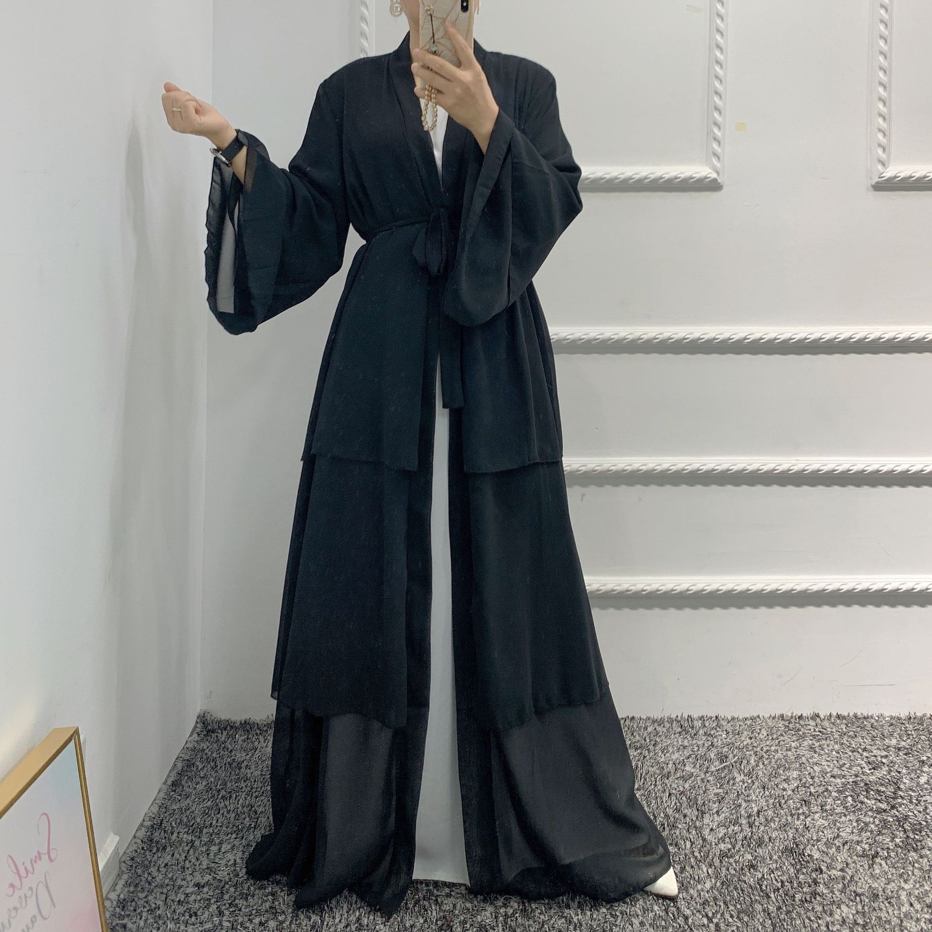 Pearl Chiffon Flowy Maxi Dress, picture 11 of 12