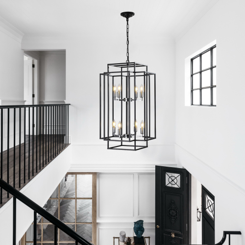 8 Lantern Tiered Chandeliers view 10