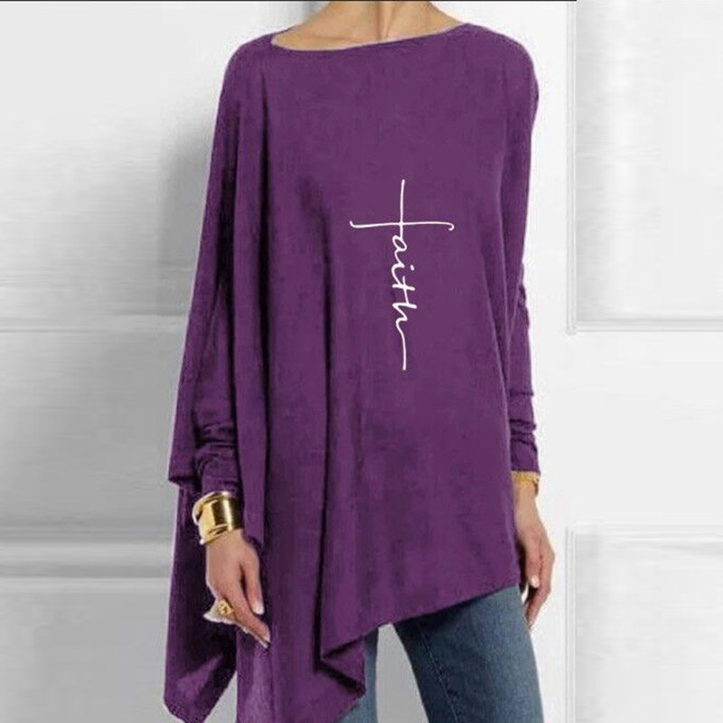 Loose Gradient Print One-print T-shirt