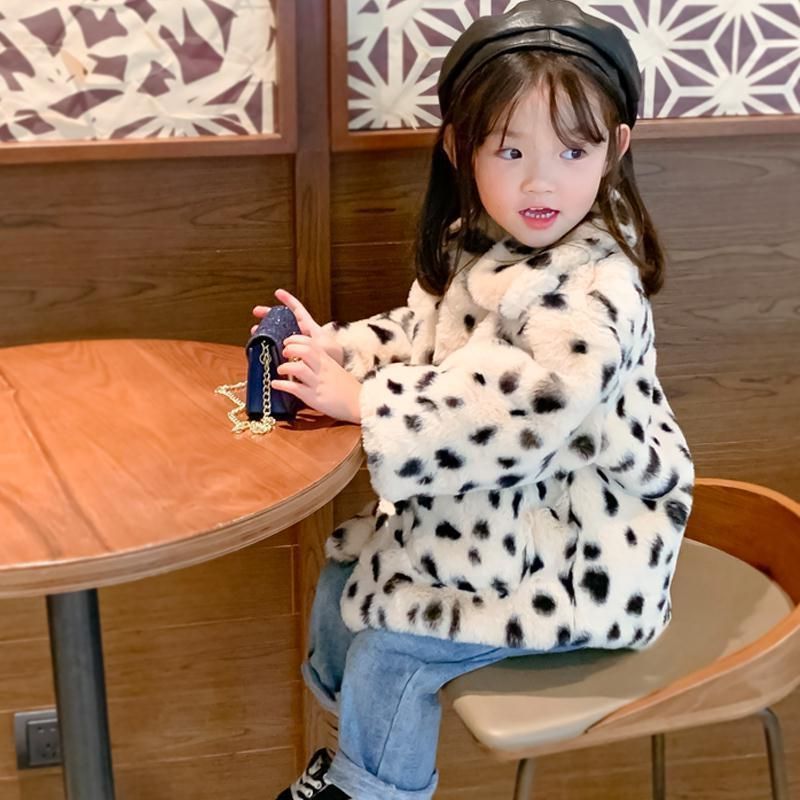 Leopard print Faux Fur Coat Plush Thick Upgrade With Cotton - Shop at LoveMi