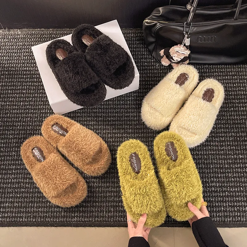 Platform Fall Winter Cotton Slippers 2026