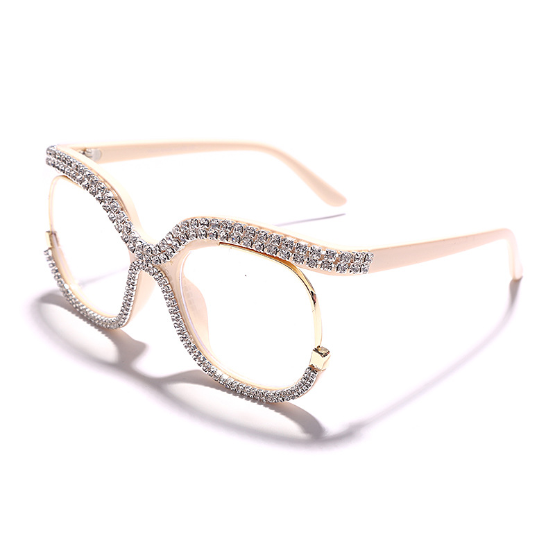 Personalized Luxury Color Diamond Sunglasses Large Frame Round - Image 4