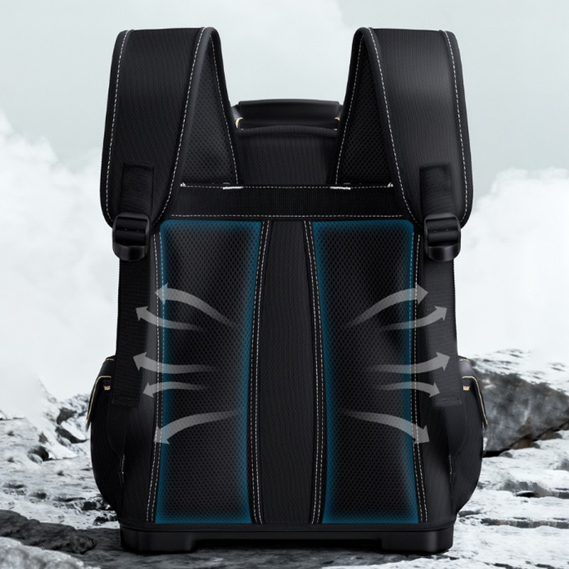 Tool Backpack Large Capacity Molded Base Bag Reflective Strip For Job Site — image 9