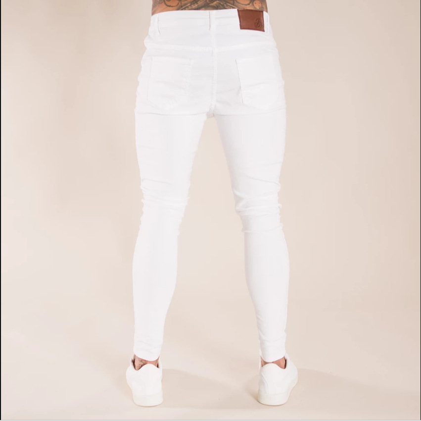 Title 6, Zwarte heren jeans met scheuren, hoge taille, s...