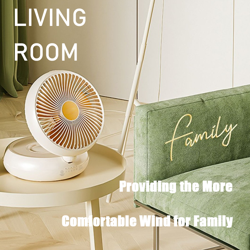 table fan rechargeable remote control fan with auto oscillation 90 foldable ultra quiet 4 speeds wind portable air circulator fan hang hook usb wall fan for bedroom office kitchen