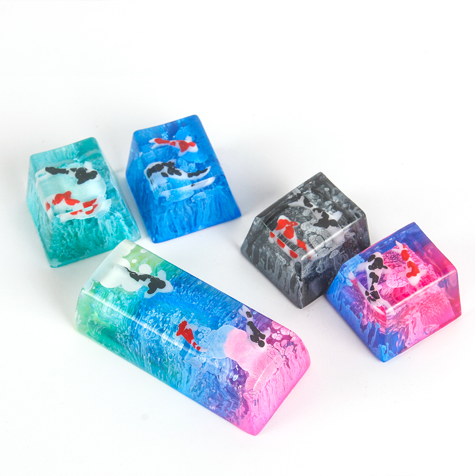 Scenery Koi Backspace Resin Keycaps For Cherry Mx Switch - Image 10