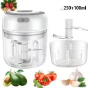 Mini Electric Garlic Chopper USB Charging Ginger Masher Machine Sturdy Durable Chili Vegetable Crusher Kitchen Tool view 2