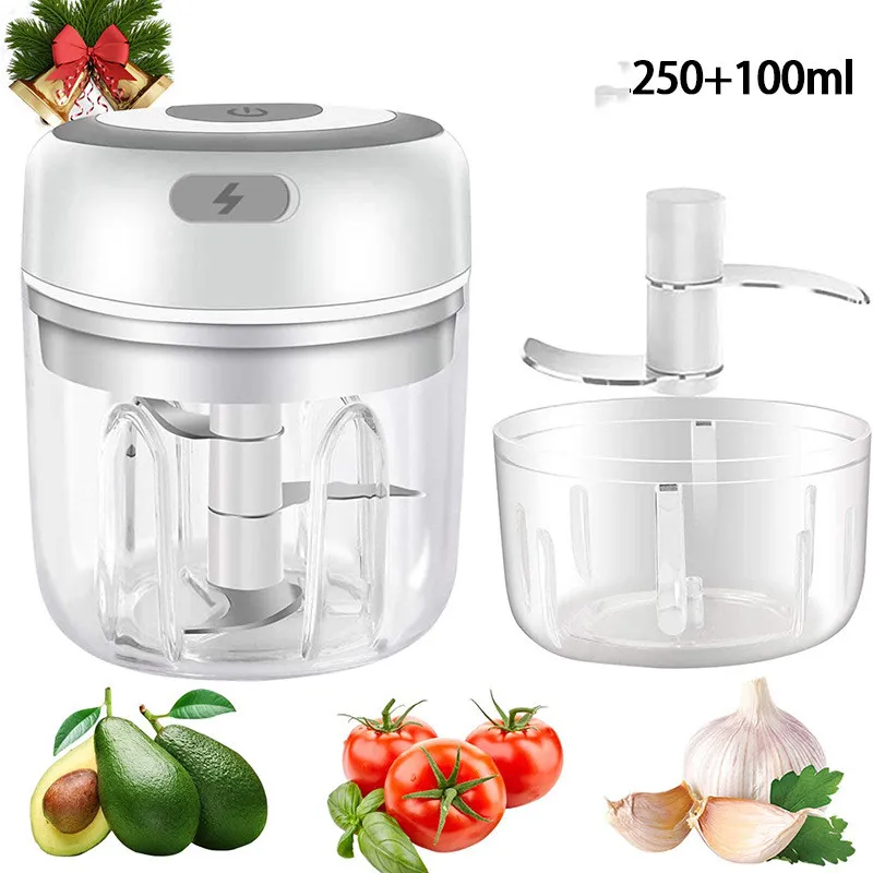 Mini Electric Garlic Chopper USB Charging Ginger Masher Machine Sturdy Durable Chili Vegetable Crusher Kitchen Tool – image 7
