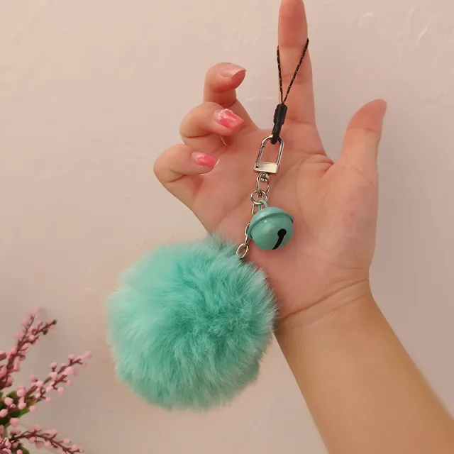 Credit Card Puller With Plush Pompom Wristlet Keychain Green - Shop at LoveMi