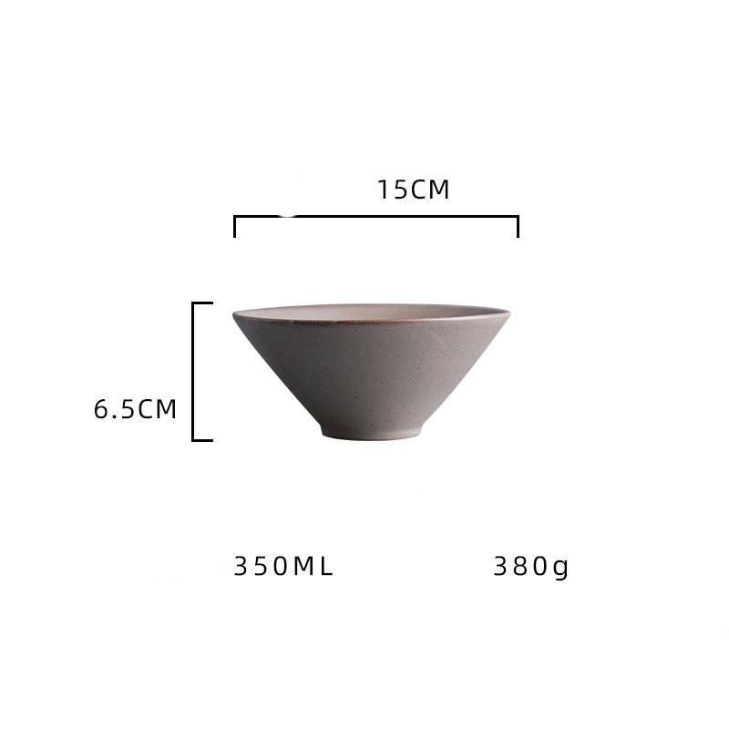 Japanese Handmade Coarse Bamboo Hat Noodle Bowl
