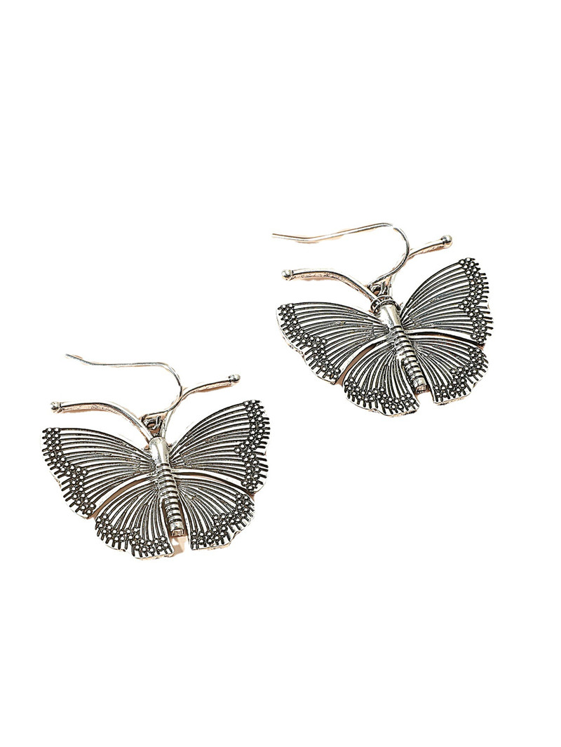 Metallic Fashion Design Butterfly Ear Hook