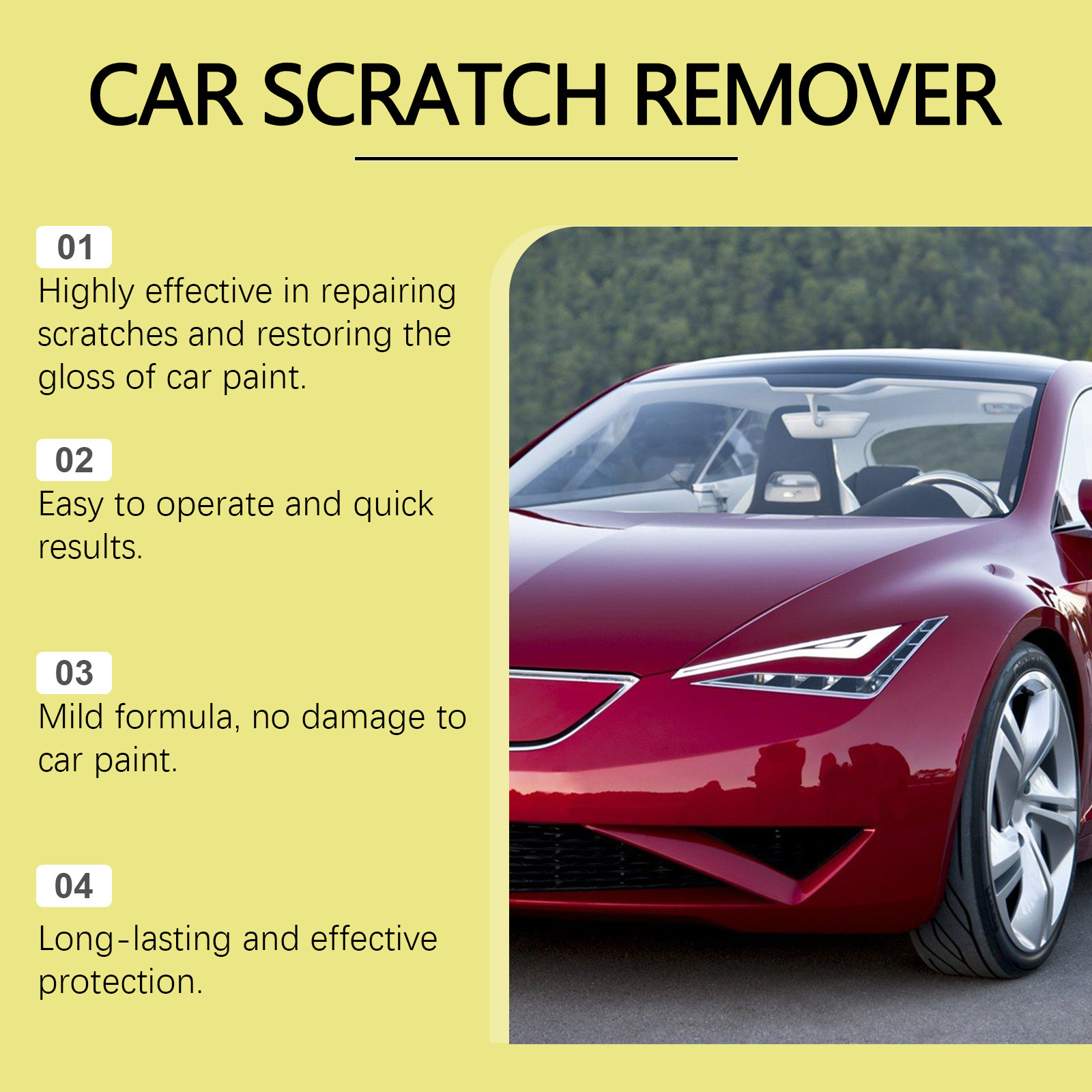 Rayhong Cross-border Car Scratch Repair Wax, Car Paint Scratch And Rust Cleaning And Maintenance Wax 5