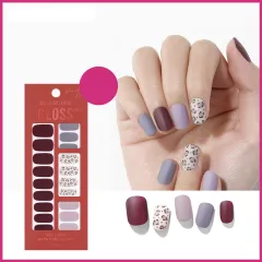 Nail Art Nail Sticker Patch Star Same Style No-Bake Wearing Nail Polish - Pansy Leopard Print - View 1