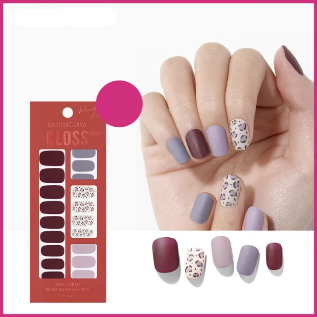Nail Art Nail Sticker Patch Star Same Style No Bake Wearing Nail Polish Pansy Leopard Print - Shop at LoveMi