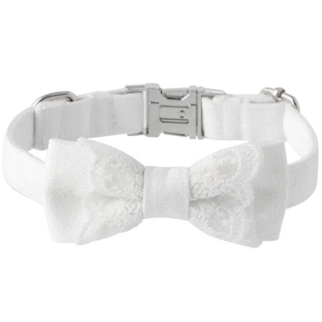 New Pet Bow Knot Collar Party Bow Tie White - Shop at LoveMi