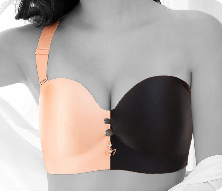 Title 9, Strapless Plus Size Bra Non-slip No Steel Ring ...