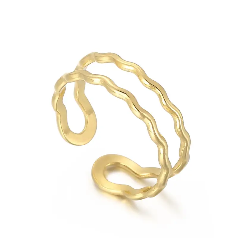 Women's Design Temperament Leaf Adjustable Ring