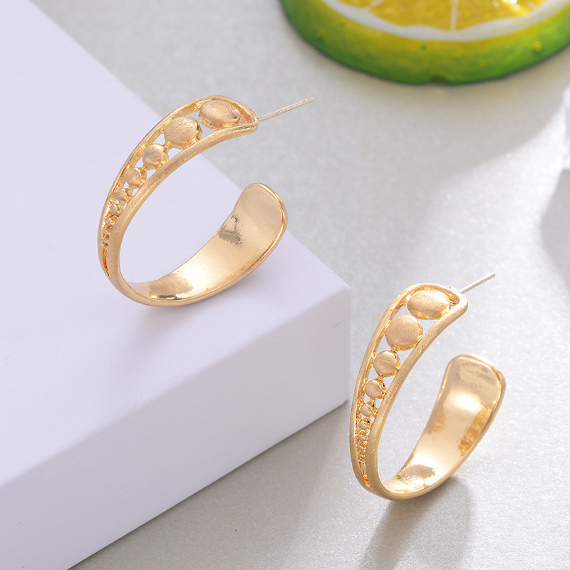 Asymmetric Fashion Simple Metal Earrings