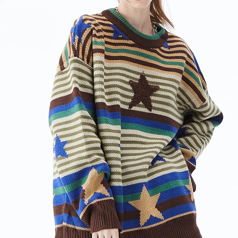 Embroidery Jacquard Craft Stripes Gradually For Men And Women