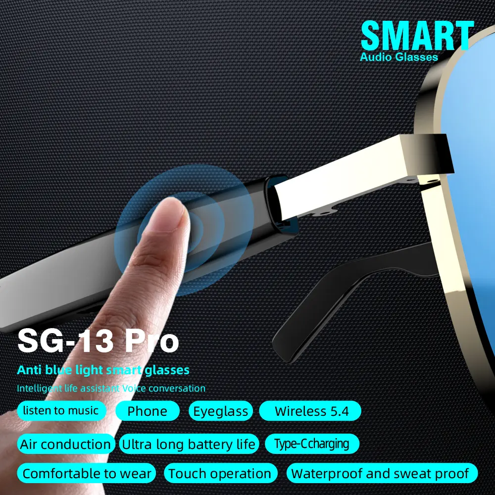 Smart Glasses Smart Eyewear Step Into The World High Definition UV Resistant Lenses HIFI Sound