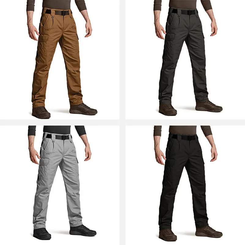 Men Multi-Pocket Outdoor Sports Work Pants Hiking