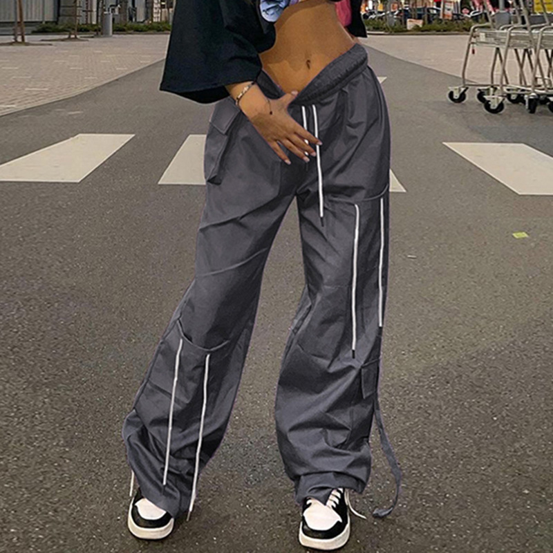 Women's Personality Fashion Trend Street Pants Grey - Shop at LoveMi