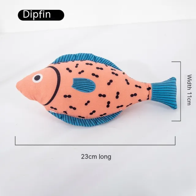 Cat Mint Self Hi Simulated Fish Molar Toy Blue Tail Cymbal - Shop at LoveMi