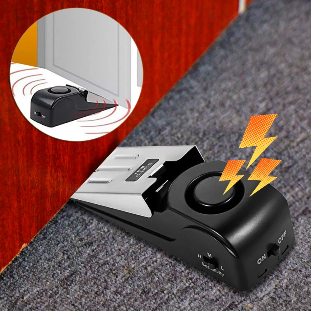 Door Stop Alarm Resistance Burglar Gap Stopper for Home