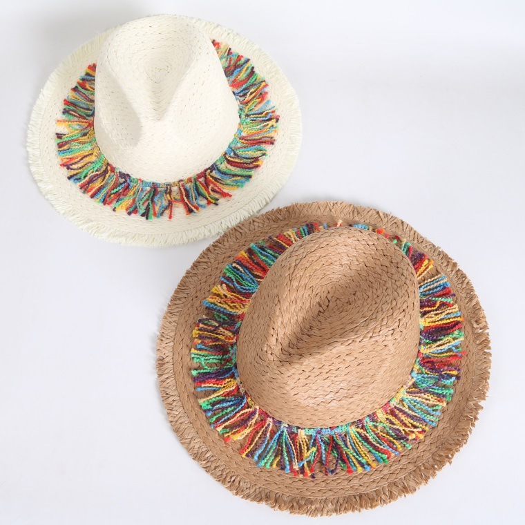 Title 3, Color fringed Surafi straw hat