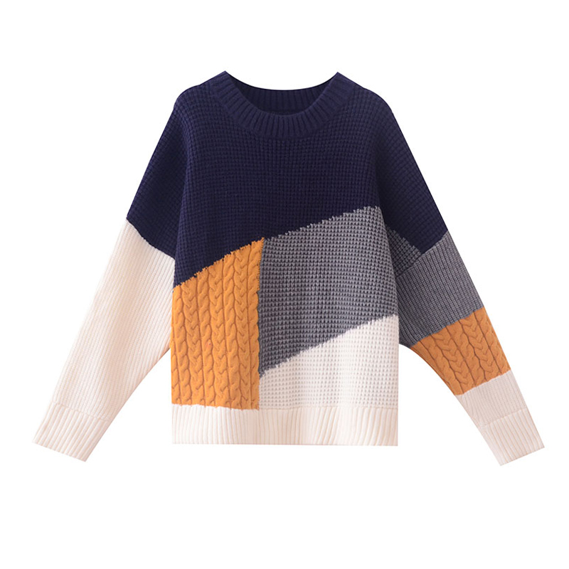 Title 3, Lazy wind mixed color sweater