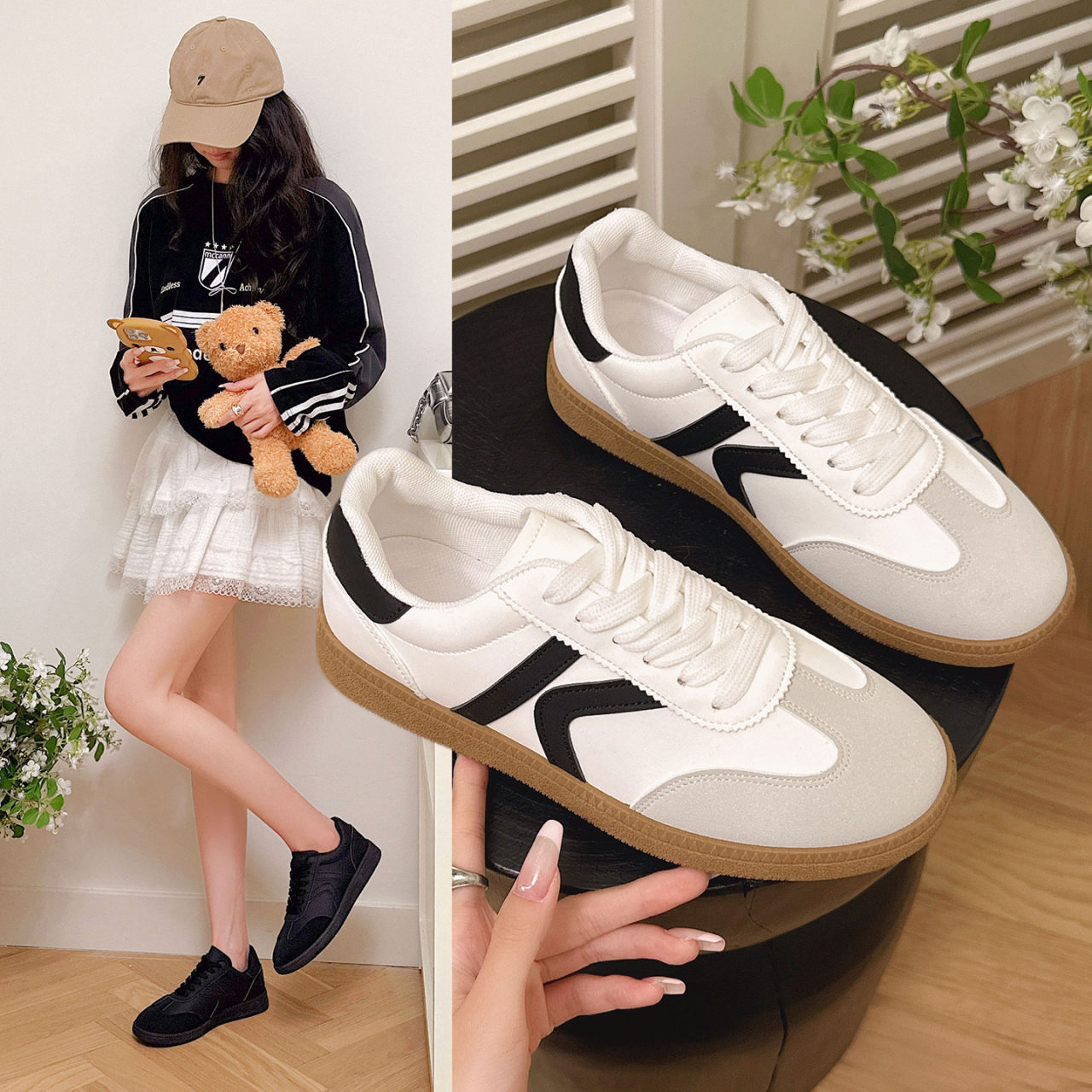 2026 Trend Outdoor Casual Women's Sneakers Comfortable Low Top Loafers Fashion Lightweight Lace Up Women Shoes Tenis Feminino