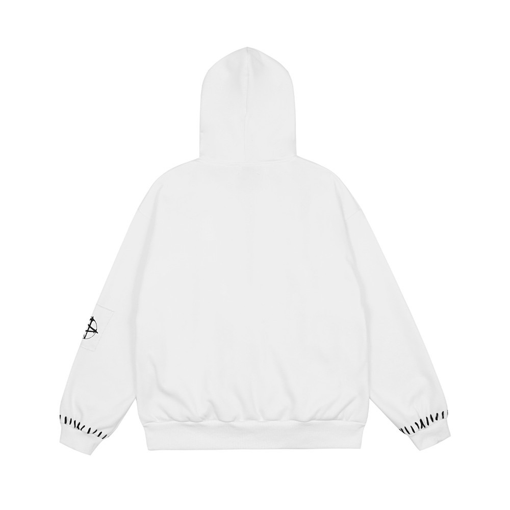 Diablo Printed Hand Stitched Hooded Sweatshirt